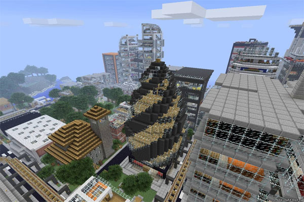 Saganite map для Minecraft 